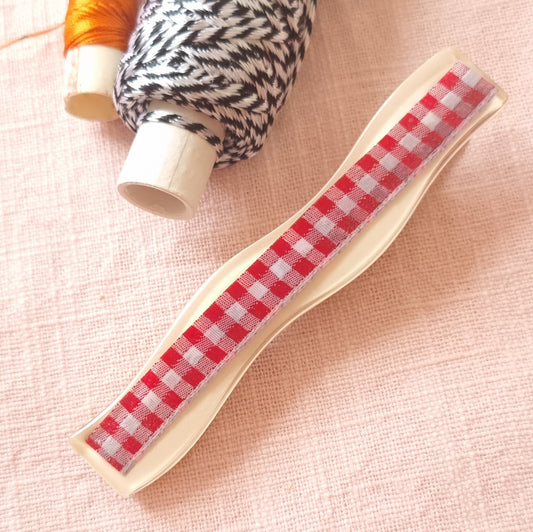 Seconds Red Gingham XL Hair Clip