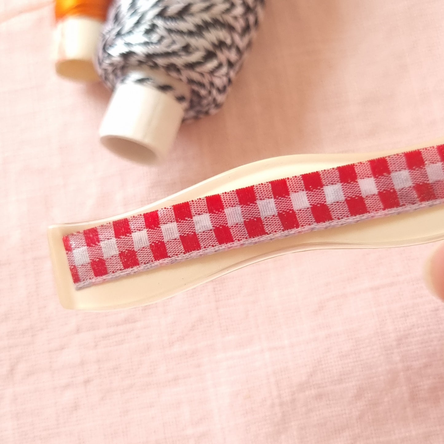 Seconds Red Gingham XL Hair Clip